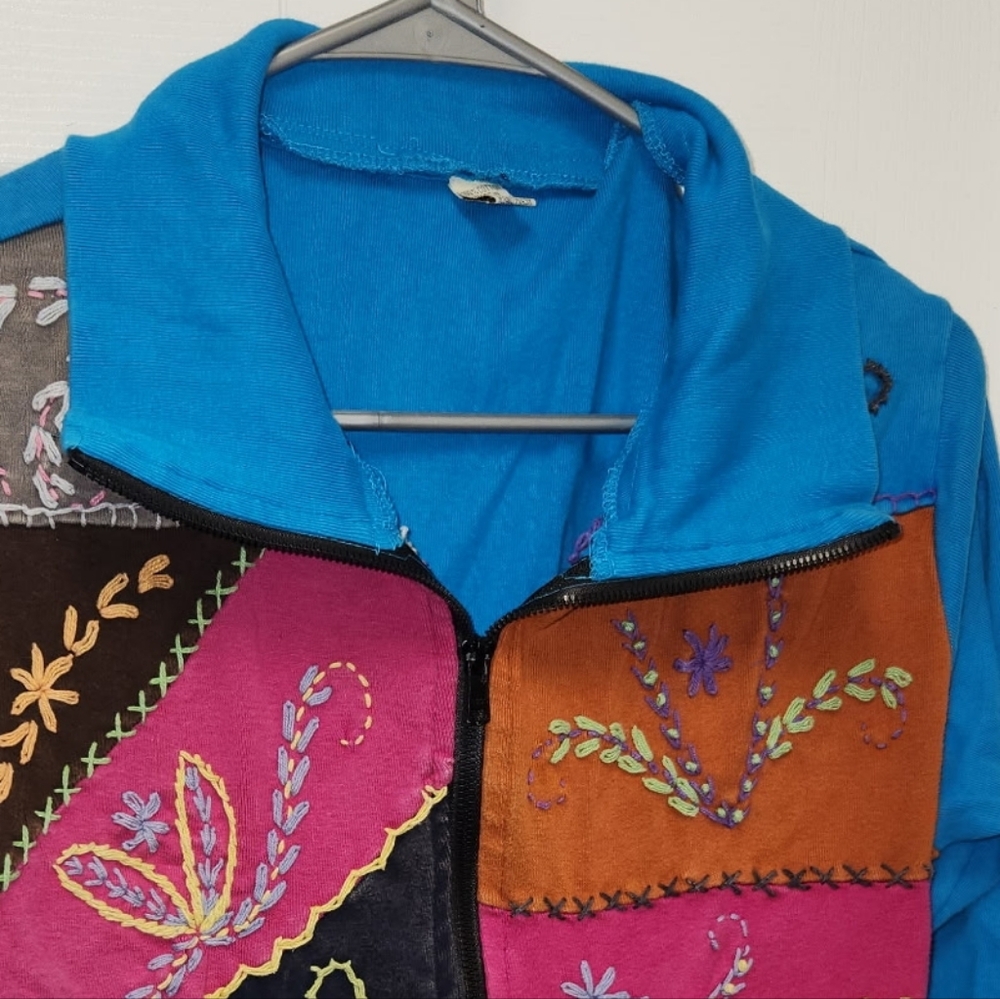 Leopards & Roses Colorful Patchwork Jacket - Picture 4 of 6